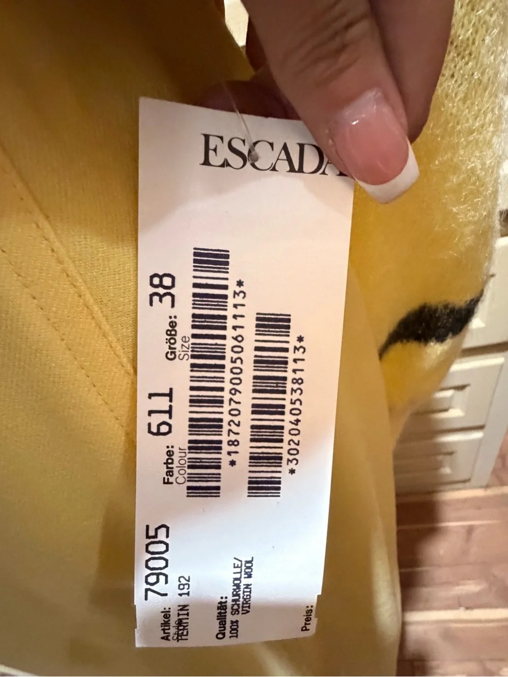 Escada archive discoloration crafted
